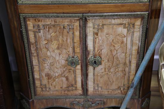 A Louis XVI marquetry inlaid escritoire, W.2ft 1in.